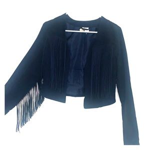 Suede Fringe Jacket